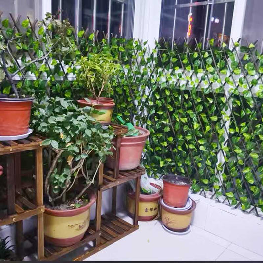 Valla Con Hojas Decorativa